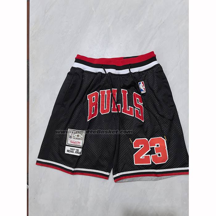 Pantaloncini Chicago Bulls Mitchell & Ness Just Don 1997-98 Nero